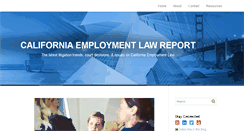 Desktop Screenshot of californiaemploymentlawreport.com