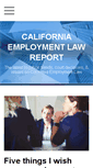 Mobile Screenshot of californiaemploymentlawreport.com